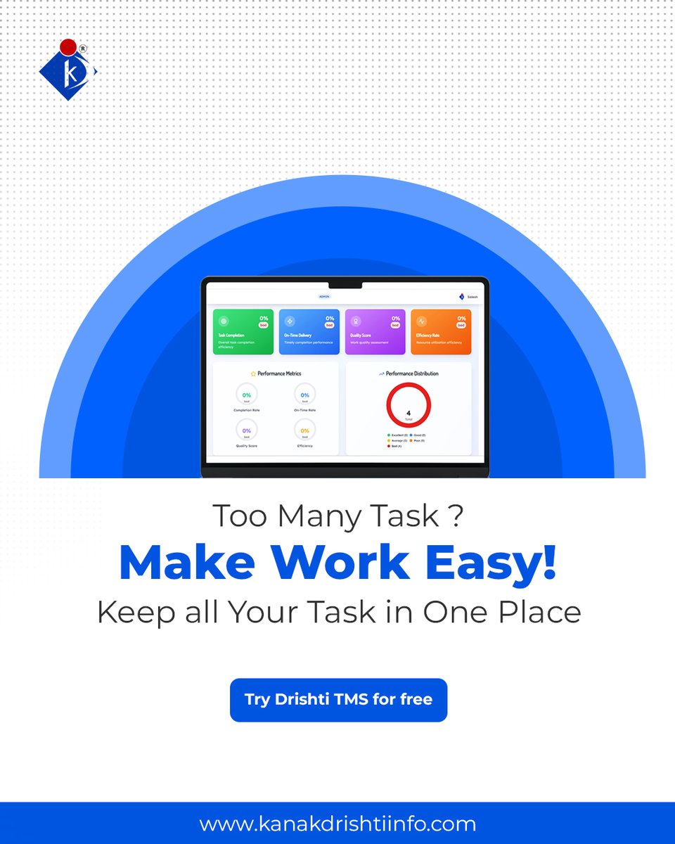 kanakdrishti_'s tweet photo. Too many tasks? Make work easy with Drishti TMS 🚀
Keep all your tasks in one place &amp; boost productivity.

#DrishtiTMS #TaskManagement #TaskManagementSoftware #WorkMadeEasy #ProductivityTools #TeamManagement #BusinessSoftware #WorkflowAutomation #ProjectManagement https://t.co/LLS5lHg1Z5