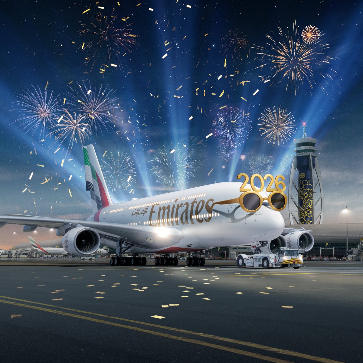 Our new year's resolution? Keep it fly in 2026! 🥳🎉🎊✈️

Happy New Year from all of us at Emirates.