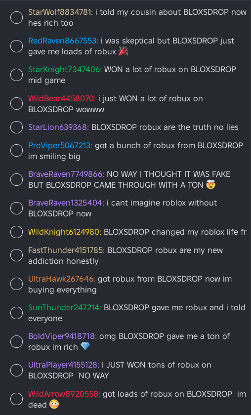 mayrocksvt's tweet photo. Hey @Roblox please do something with BLOXSDROP!
🛑This is how the chat looks every single day in every game.
#Roblox #Scamming #Spam #RobloxSafety https://t.co/a1wHfMP0hV
