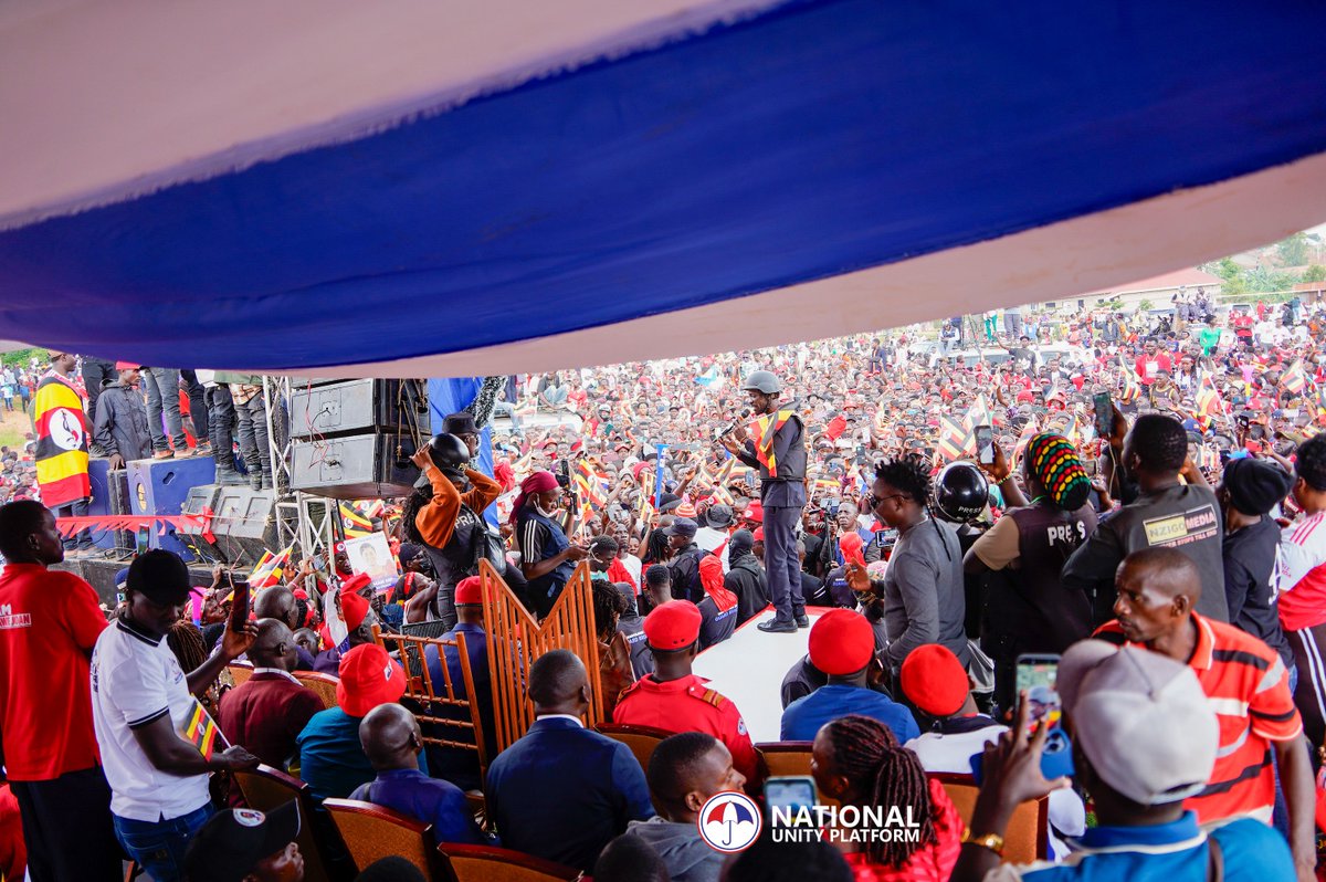 HEBobiwine's tweet photo. Kyitafali playground, Kyanamukaka Bukoto central in Masaka District is where we are having our first campaign rally. Prior to the rally, we opened our party offices within Bukoto central which shall handle our mobilization activities 
#ANewUgandaNow
#ProtestVote2026 
#PeoplePowerOurPower