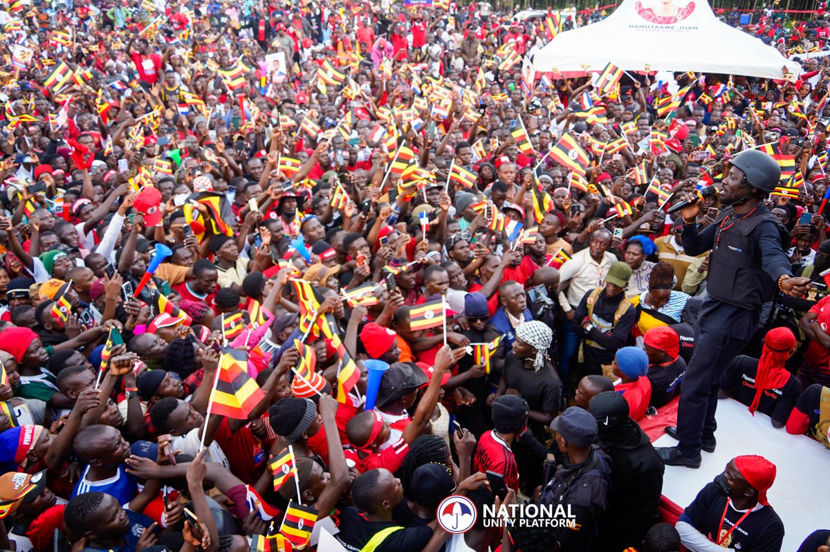 HEBobiwine's tweet photo. Kyitafali playground, Kyanamukaka Bukoto central in Masaka District is where we are having our first campaign rally. Prior to the rally, we opened our party offices within Bukoto central which shall handle our mobilization activities 
#ANewUgandaNow
#ProtestVote2026 
#PeoplePowerOurPower