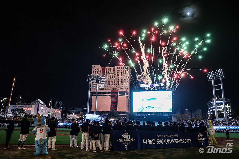 LongRF65's tweet image. "가을야구를 하려면 10연승을 해야한다."
홧김에 그냥 던졌던 말은 10연승의 기적이 되어 돌아왔습니다.
3%의 가능성도 100%로 바꾼 다이노스에겐 더 이상 두려워할 것이 없습니다.
2026년에도 거침없이, 가자!