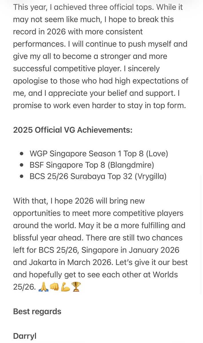 “As 2025 is coming to an end tonight, I would like to take a moment to share some reflections on the year.”