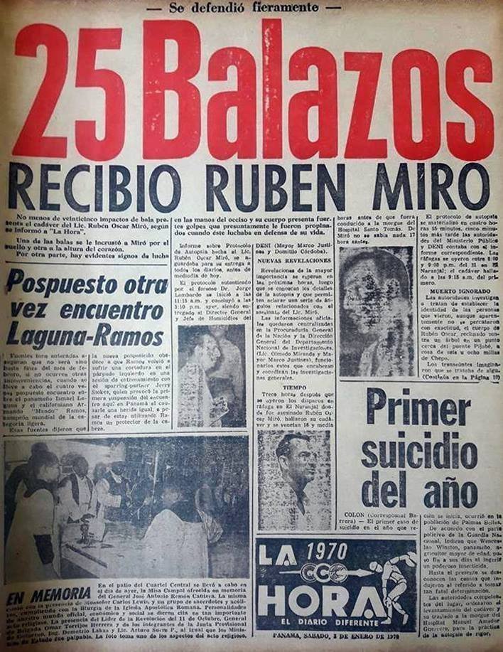 PaViejaEscuela's tweet photo. El 31 de diciembre de 1969, el abogado Rubén Miró es asesinado. Se especula que su homicidio pudo haber sido en venganza por supuestamente estar involucrado en el magnicidio del presidente José Remón Cantera el 2 de enero de 1955. https://t.co/qNwWfvpNnN