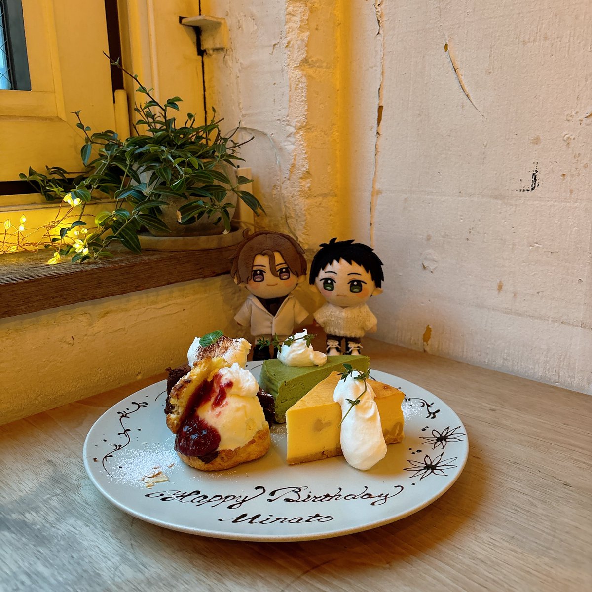 2025年も愁湊ありがとうございました！
2026年も愁湊がハッピーな1年になりますように🟣🟢
（Birthday setting+nui:<a href="/__yu_nagi__/">今井</a>）