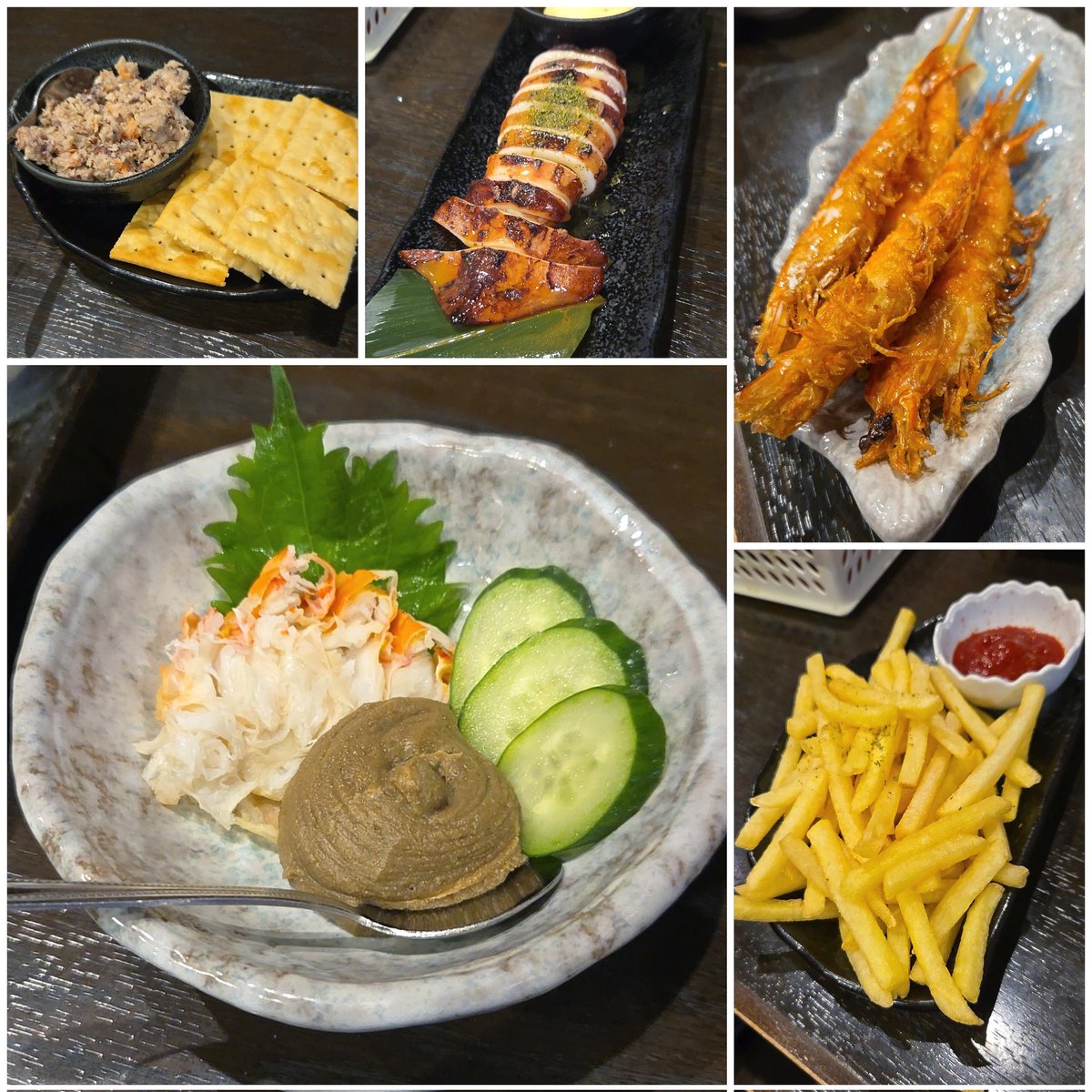 KaizokuoMa's tweet photo. えびかに食堂@鶴見駅前店
・ズワイガニ釜ゆで
・イカ姿バター醤油焼き
・新鮮馬刺し
・特製海老まぜそば…etc
また鶴見で見つけた🦀🦐の居酒屋🏮さんにて地元の忘年会🍻
ズワイガニ腕が780円と安価でサイドメニューも豊富👏
海老&amp;蟹の🍜🍥も充実したのんべえ&amp;ラーメンにピタリな珠玉の時間💞ご馳走様🙆‍♂️ https://t.co/BSgbdZ9etW
