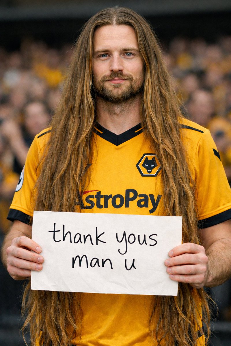 Everybody is talking about the Man U fan who won't cut his hair until 5 league wins in a row.

Not enough have been talking about the Wolves fan who  wouldn't cut his hair until they got a point.
#RelaxItsAJoke