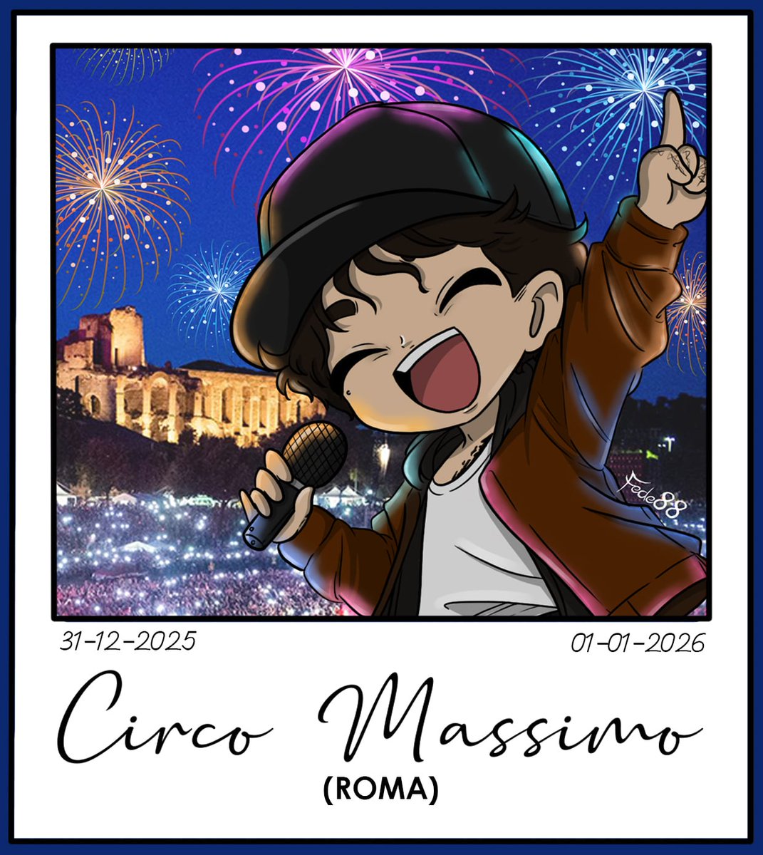 Il mini Tananai è pronto a chiudere il 2025 questa sera con concerto di Capodanno al Circo Massimo a Roma! 🎆🤍 <a href="/Tananai5/">Tananai</a>