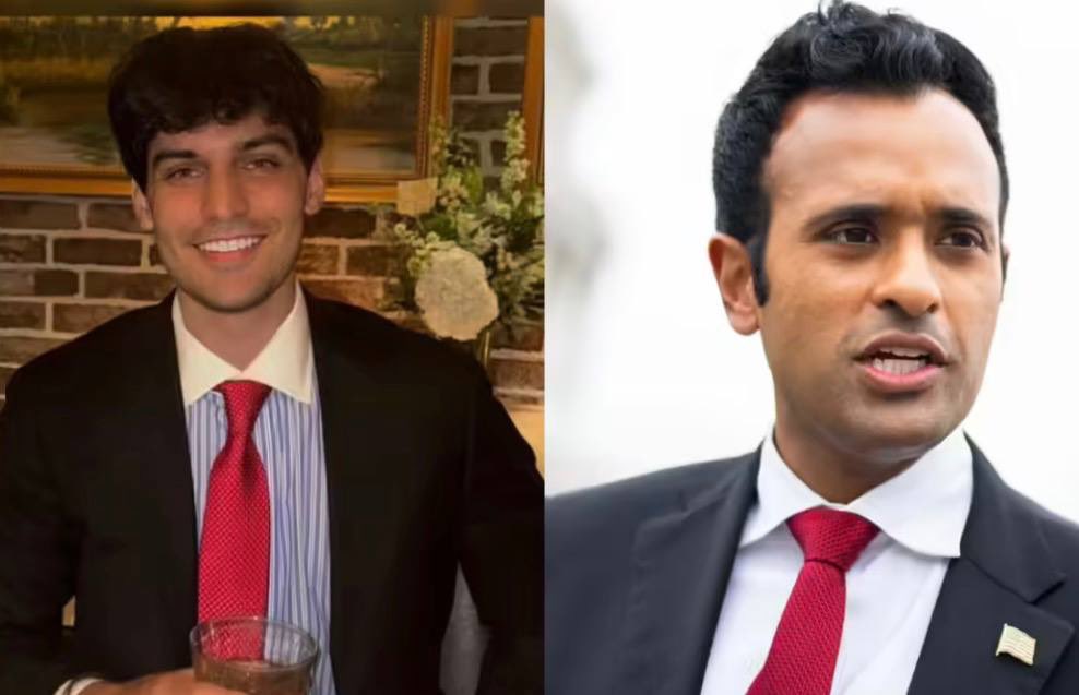 AFpost's tweet photo. Nalin Haley, son of Nikki Haley, has called Ohio gubernatorial candidate Vivek Ramaswamy’s 2024 presidential bid “fraudulent,” alleging that it was only planned as a way for Ramaswamy to garner support for his current campaign 

Haley also claimed that Ramaswamy was a “fangirl” behind the scenes, and that he had “kissed [the] ass” of the Trump administration to gain endorsements. 

“It’s not surprising that someone who made their fortune scamming other people would then run a fraudulent presidential campaign in an attempt to be a fraudulent governor who wants to replace Americans and American workers with foreigners.”

“Vivague Ramaslimey is and always will be a greedy Anti-American scammer with a hairline worse than Pennywise the clown.”

Follow: @AFpost