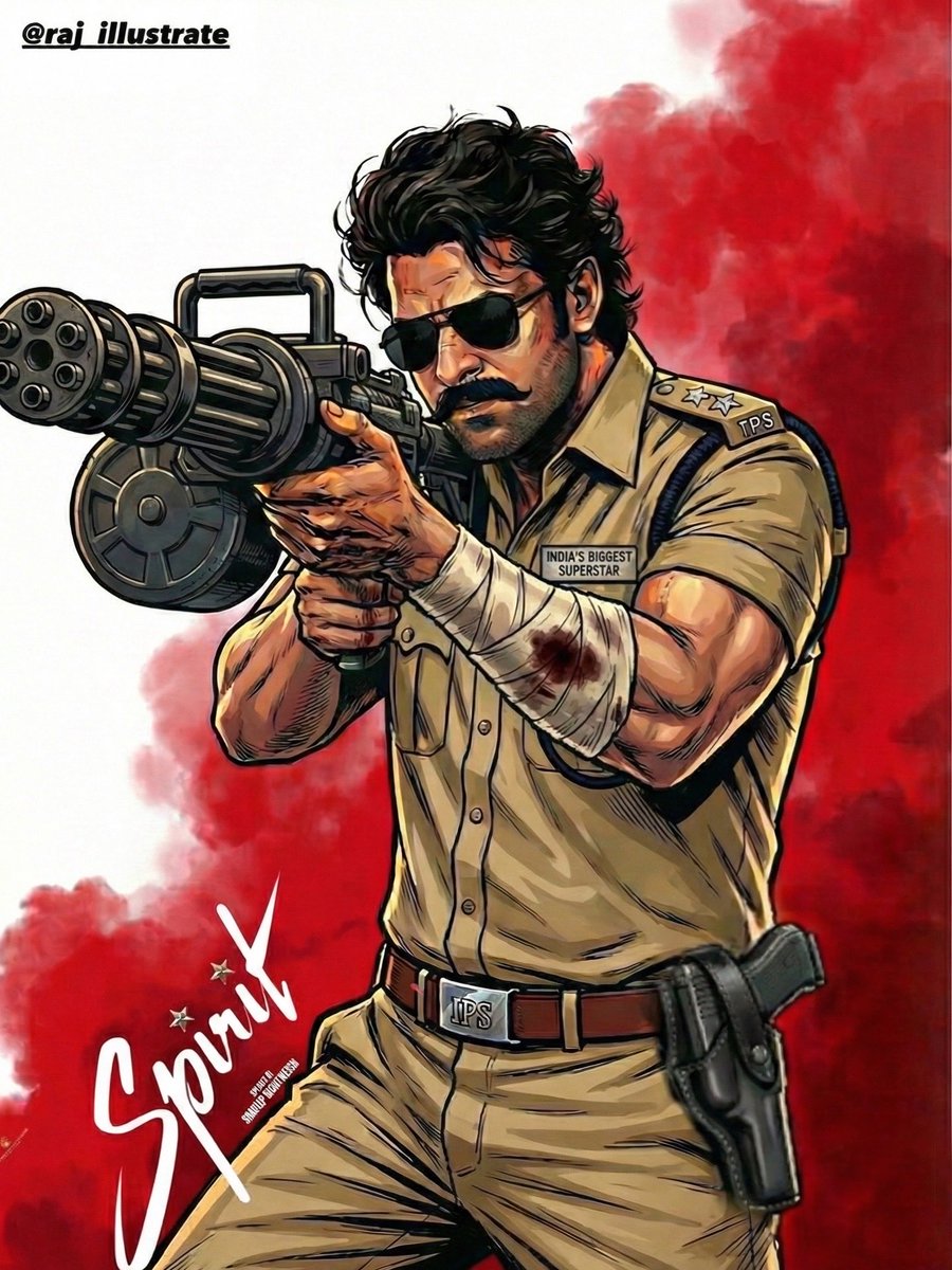 rajillustrate's tweet photo. Mr. Superintendent... right from childhood, I just have one bad habit. 🚨🔥🍺🚬👓🩹🩸🦖

#Spirit #Prabhas #SpiritFirstLook #SandeepReddyVanga #SpiritMovie #OneBadHabit #Prabhas‌Fanart https://t.co/KHpMmpkh3F