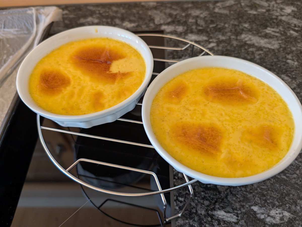 The shame is unbearable. I have overcooked the creme brulees. I do not deserve to go into 2026