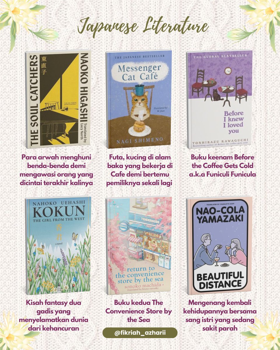 Lovaren_'s tweet image. 2026 J-Lit &amp;amp; K-Lit Releases I'm Excited For! 🇯🇵🇰🇷

Buku-buku karya penulis Jepang dan Korea yang akan terbit terjemahan bahasa Inggrisnya di tahun depan! 🎉

Aku kumpulin dalam satu postingan agar ingat pengin baca apa aja 👀

Lengkapnya mampir ke:
instagram.com/p/DS7Q7Euki3A/…