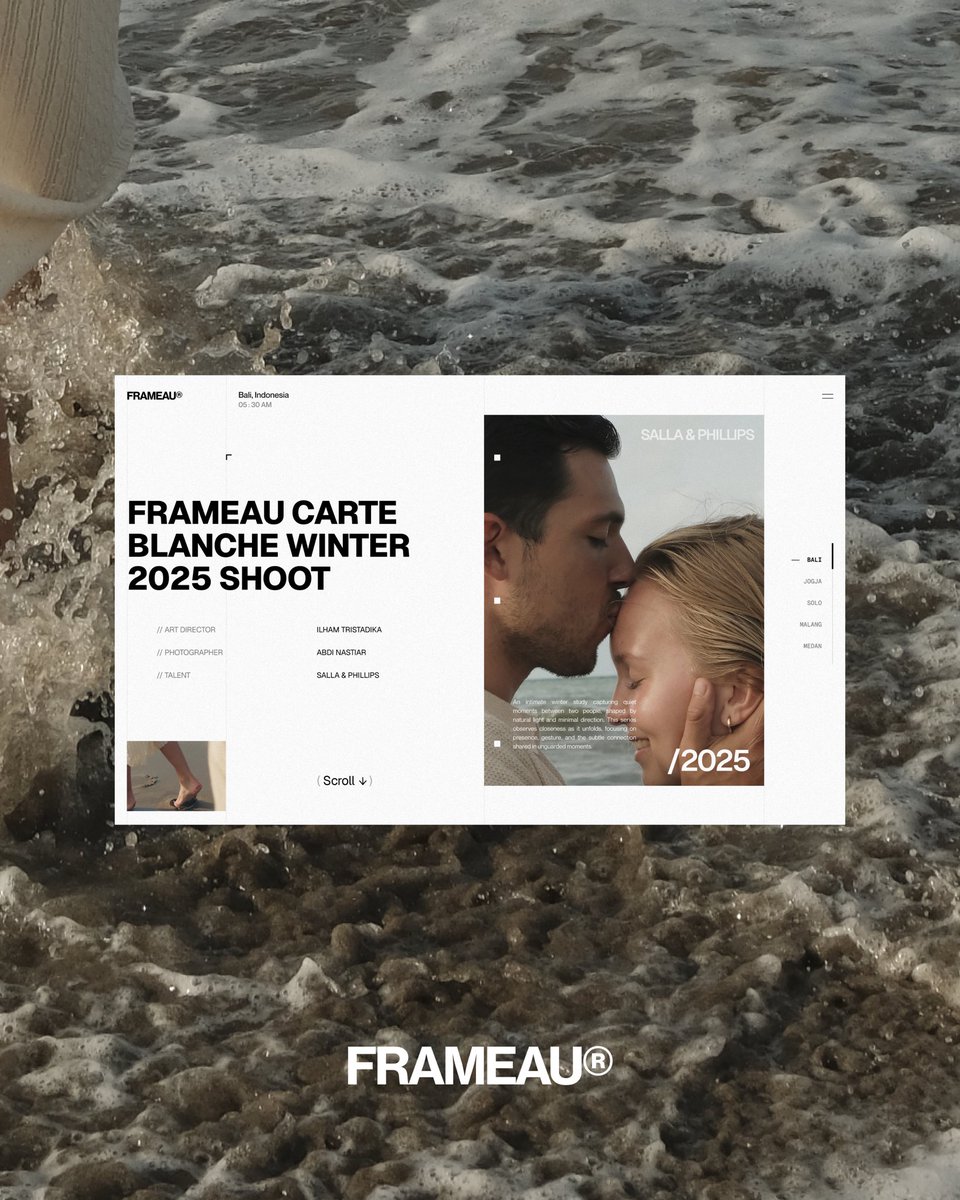 ilhhasap's tweet photo. FRAMEAU — Carte Blanche / 01
Moments of closeness, quietly observed.
.
.
.
Art Director — @ilhhasap 
Photographer — @AAbdinastiar 
Models — Salla &amp; Phillips
.
.
Bali, Indonesia 🖤 https://t.co/bqubTVZgn7