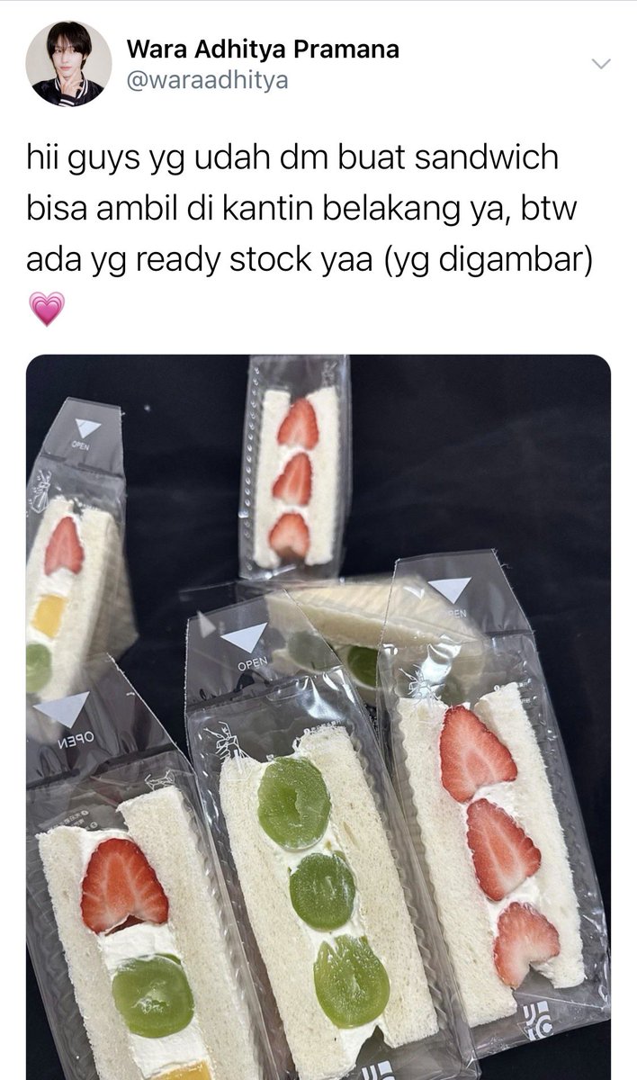 secretgyuvin_'s tweet image. syongnen few tweets au 

Wara, mahasiswa KIP yang bertahan hidup dengan berjualan sandwich, dipertemukan dengan Sagara—mahasiswa songong, anak orang kaya, yang malah ngisengin wara.