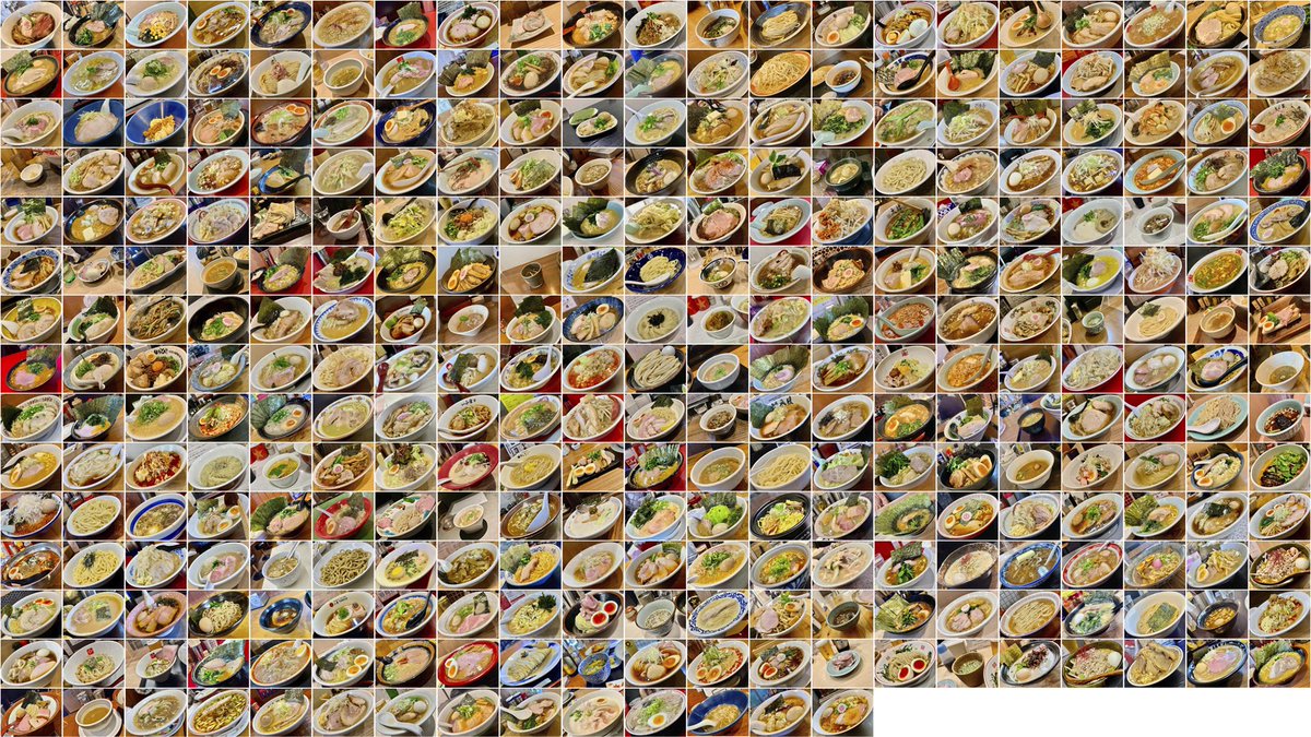 はい、毎年恒例の今年食べたラーメン一覧です。
一緒に食べたサイドメニューも入ってます。