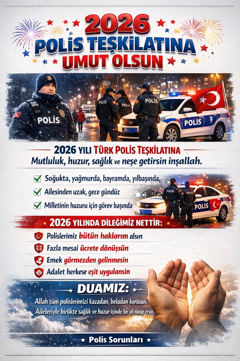 Polisler için beklentilerimiz.👇