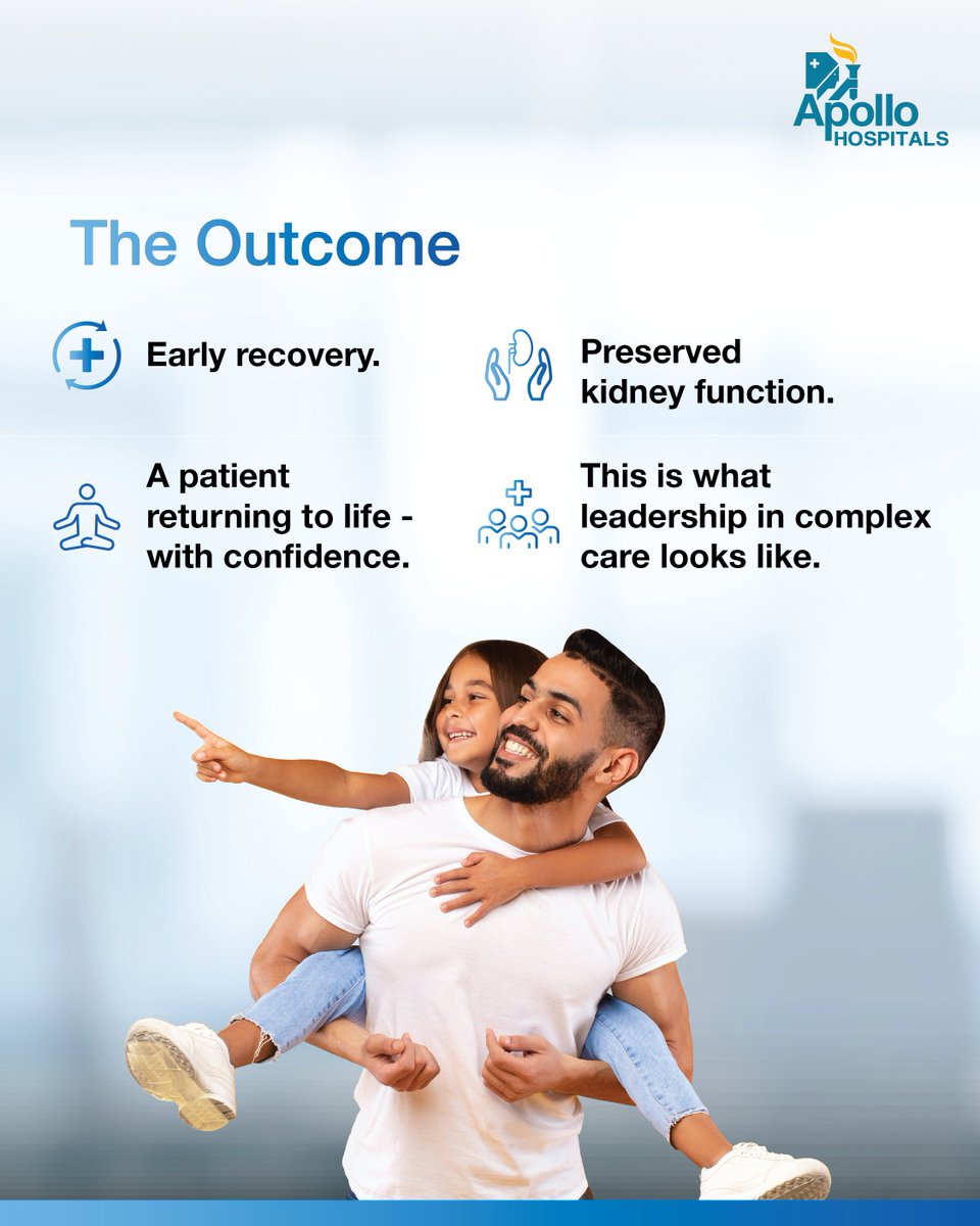 ApolloPune's tweet image. A milestone in kidney care. 

Robotic partial nephrectomy was successfully performed at Apollo Hospitals Pune. 

 #KidneyCare #RoboticSurgery #PartialNephrectomy #ApolloHospitalsPune #AdvancedHealthcare #SurgicalExcellence #MinimallyInvasive