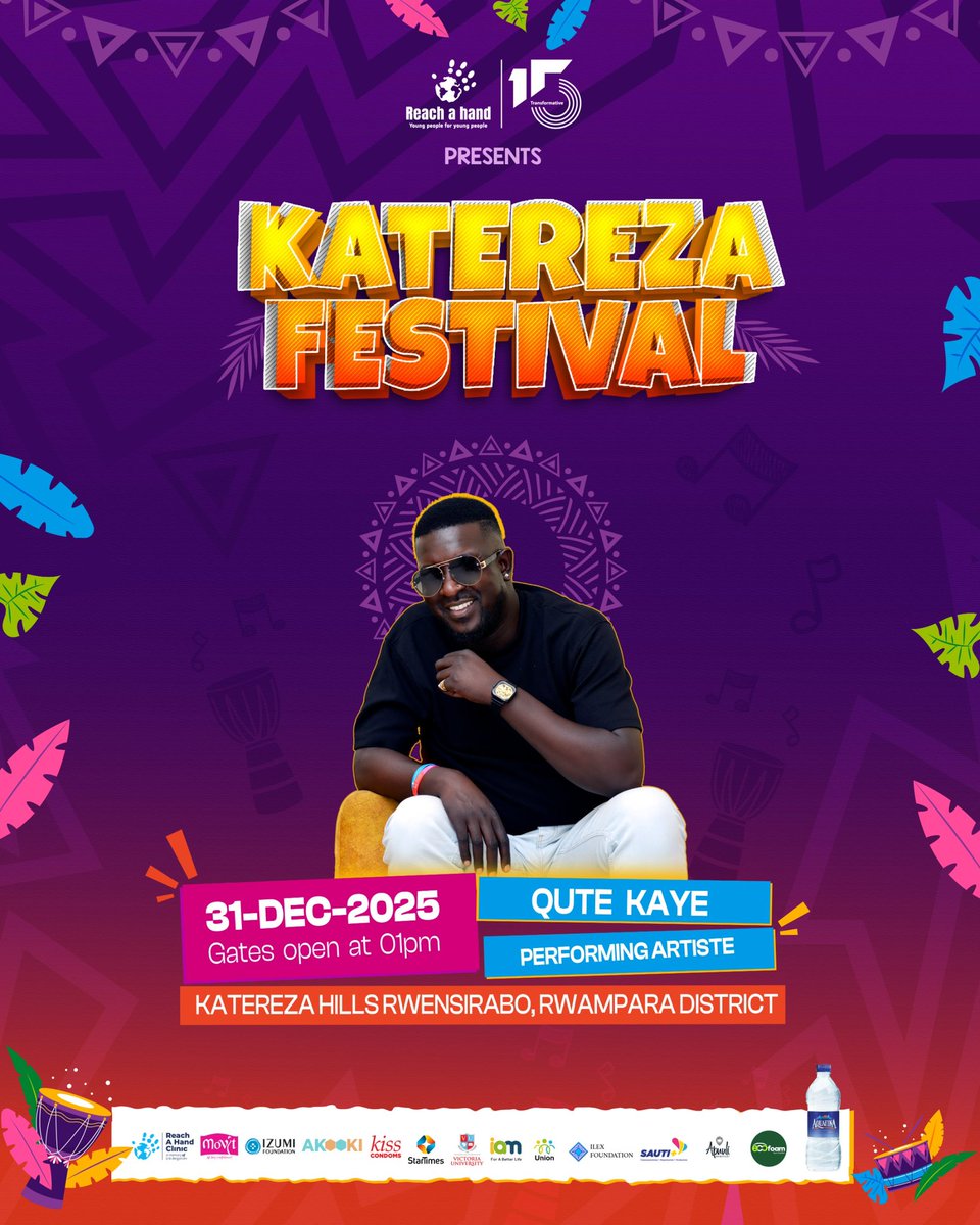 BreezyKirsten's tweet image. This festival is western Uganda’s premier end of year event that uniquely blends entertainment with community health impact!

Tushume Rwampara tonight!

#KaterezaFestival2025