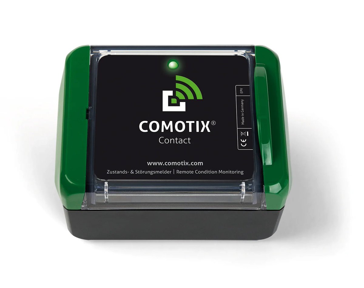 arnenielsen_dk's tweet photo. 📱 Nyt produkt i 2026: Fjernovervågning #COMOTIX Contact. Smart fjernovervågning af varmesystemer til potentialfri kontakter, f.eks. samlefejlmeldinger, svømmerafbrydere, pumper og ventilationssystemer. Inkluderer batteri, eSIM, gratis app og SMS-tjeneste. https://t.co/gYjvRt3Ann https://t.co/2SUXH2zlr8