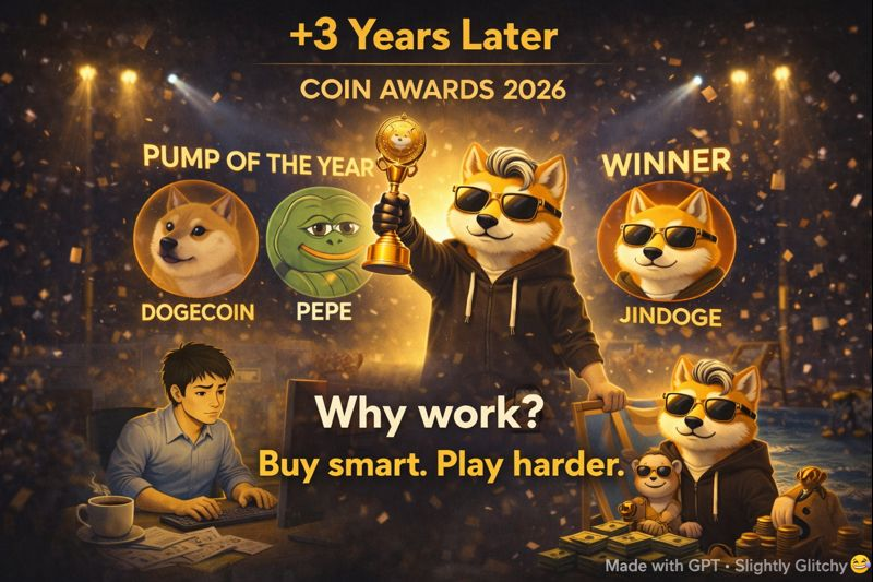 JindoKpop's tweet photo. “Let’s see who laughs 2026.” 🐕🏆🔥
#JINDOGE #JINDO #pepe #Dogecoin #memecoin #2026 https://t.co/Sr0BYWElEU