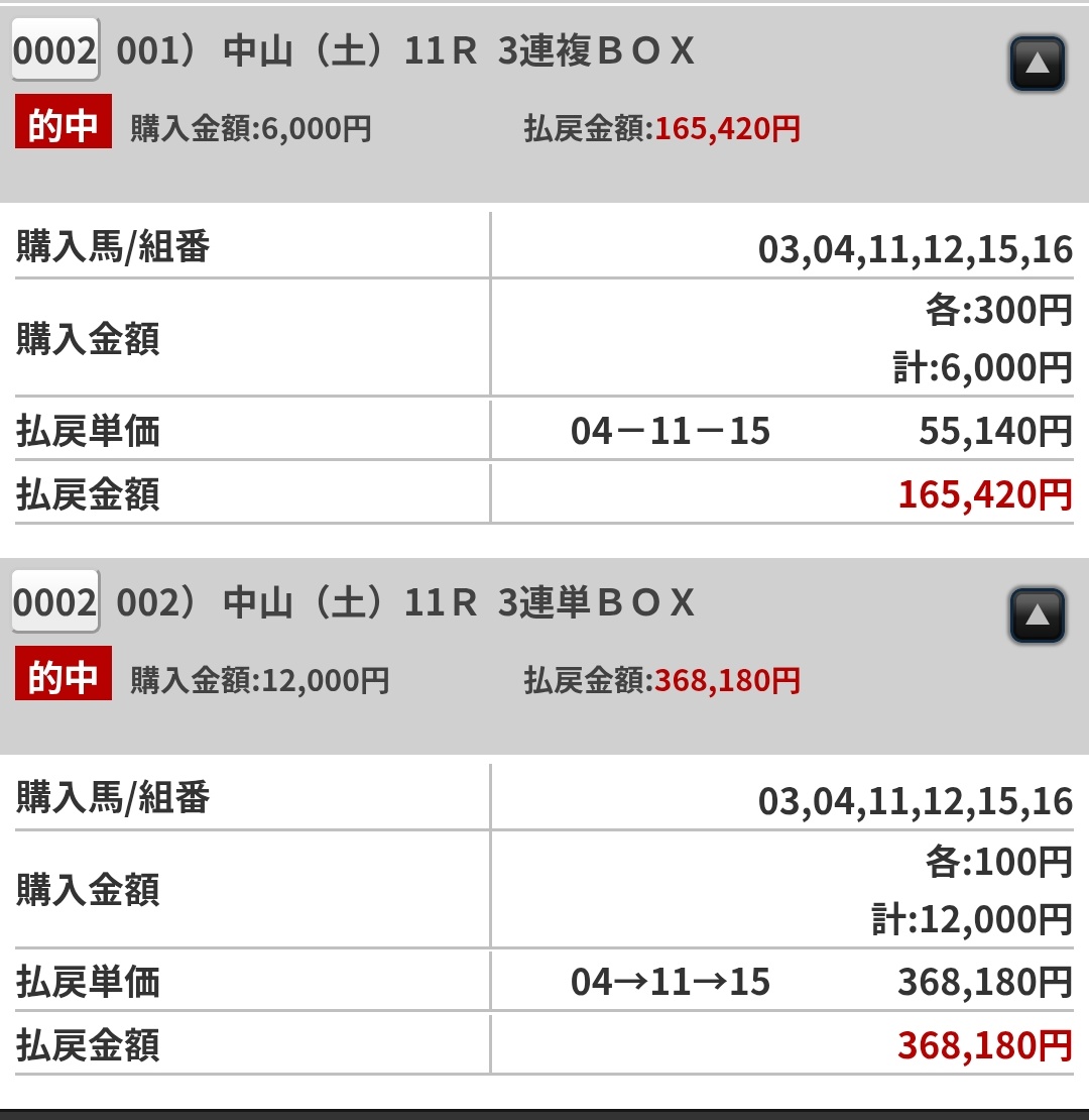 2025年成績表
2年連続回収率100％以上達成㊗️
2026年もよろしくお願いします✨
#ホープフルステークス