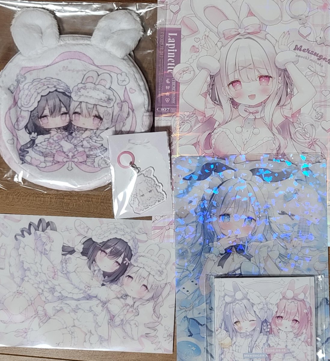 おもちもなかプレイマットデスクマット♡♡Mersugarグッズタペストリーコミケ おもち もなか🐰1/18 こみトレ〖A16ab〗 (@monaka_0326_) / Highlights / X