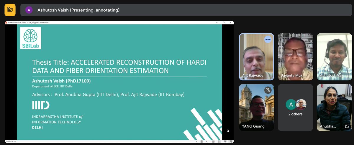 SBILabIIITD's tweet photo. PhD Defense Success!

Congratulations to Ashutosh Vaish from our lab on successfully defending his PhD thesis,

 “Accelerated Reconstruction of HARDI Data and Fiber Orientation Estimation.”
The work advances efficient and reliable diffusion MRI analysis. https://t.co/LjbRgWCVIJ