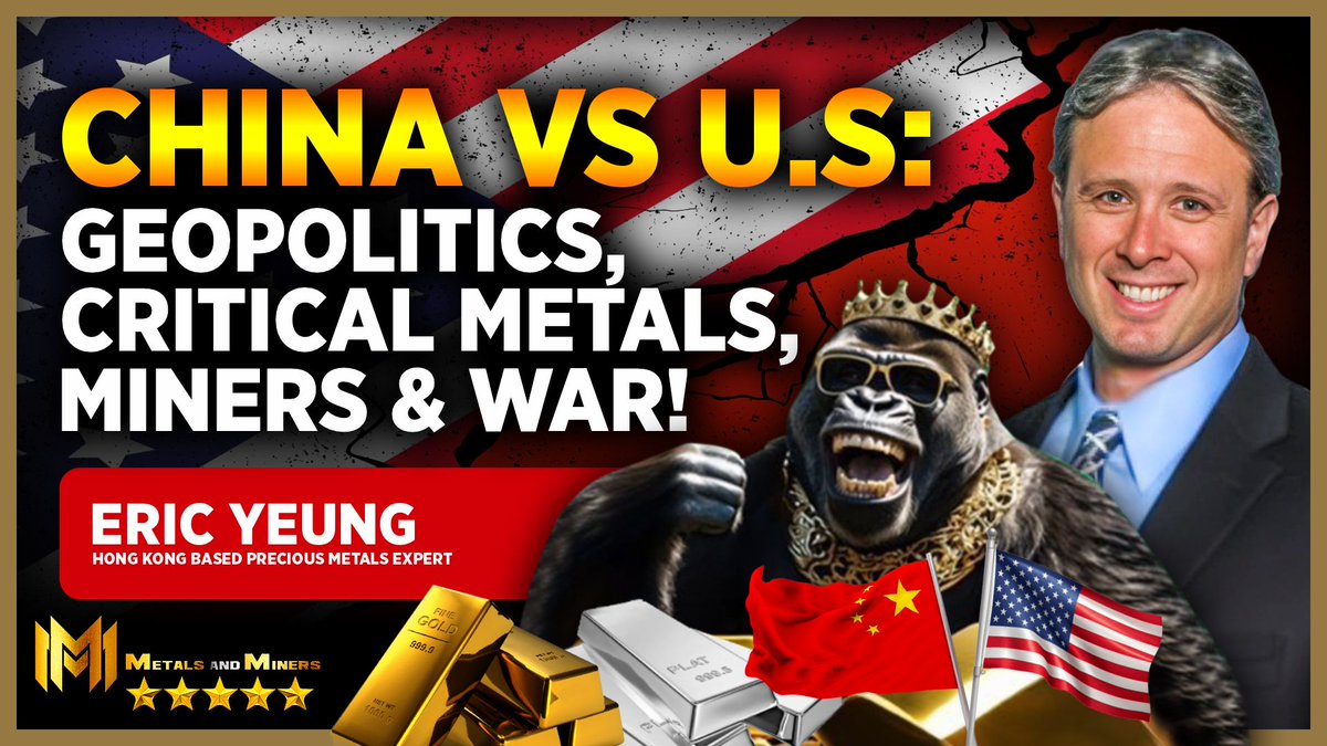 GaryBohm5's tweet image. Eric Yeung, Hong Kong based precious metals expert returns to the Metals and Miners pod to dive into the reality that the US is decoupling from China as China has been decreasing its net holdings of US Treasury bonds, that China's silver export control starting January 1st, 2026…