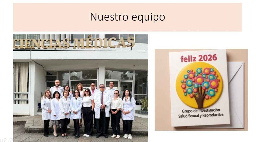 Un año lleno de logros y retos.
Grupo de investigación Salud Sexual
Un feliz y venturoso 2026