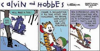 Excellent advice from Calvin