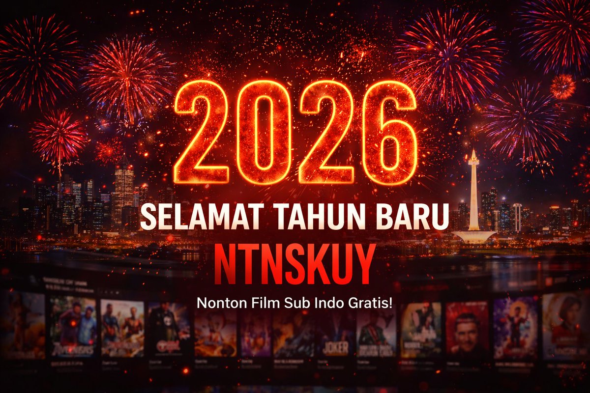 ntnskuy's tweet photo. 2026 baru,
film baru,
dan tetap GRATIS 🍿🔥
🎬 Sub Indo
⚡ Update
🔥 Tanpa ribet
Cuma di NTNSKUY

#NTNSKUY #TahunBaru2026 #NontonFilmGratis #FilmSubIndo https://t.co/dXy5B2lyUX