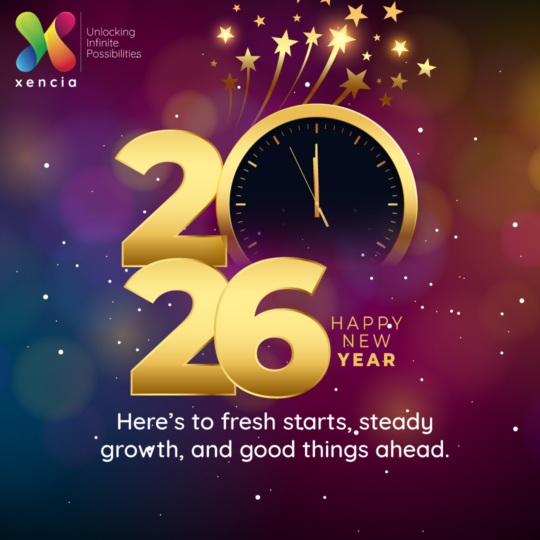 XenciaTech's tweet photo. New year. New energy. Same focus on doing things right.

Wishing you a year filled with progress, clarity, and moments that matter.

Warm New Year wishes from Xencia.

#HappyNewYear #NewBeginnings #Innovation #NewYearVibes #2026 #Xencia https://t.co/d8R7Mx7QwS
