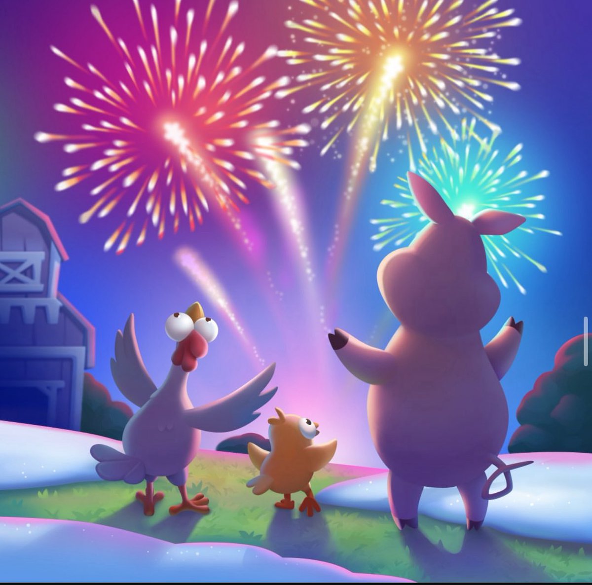 SyromerB's tweet photo. Ich wünsche euch allen einen guten Rutsch ins neue Jahr 🎆 
Auf das, dass neue Jahr euch Gesundheit, Freude, eine schöne Zeit und viel Erfolg bringen wird. ❤️ #hayday #frohesneues #gutenrutsch https://t.co/lFi2otaAe0