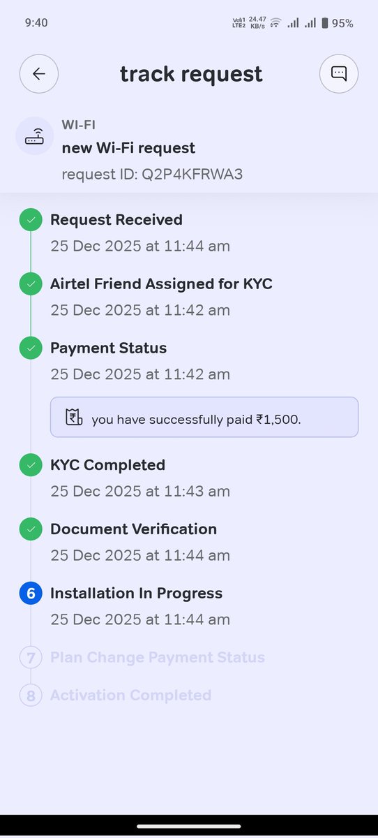 mantu2014's tweet photo. @Airtel_Presence airtelindia I paid in advance for a new connection but the service was never installed. Despite repeated follow-ups, my refund is still pending
If my refund is not processed immediately, I will be forced to take legal action. https://t.co/7PdLhmlBQX