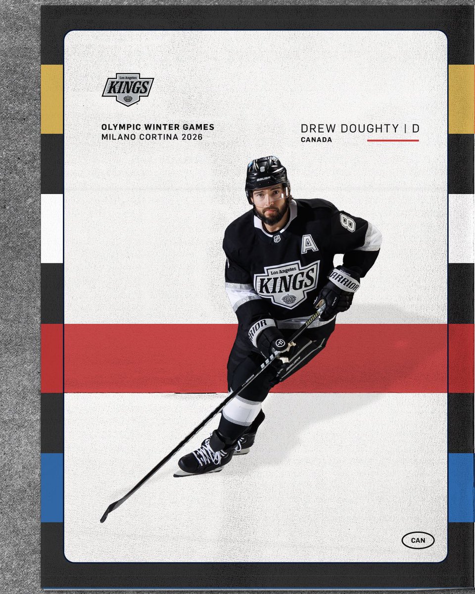 LAKings's tweet image. OH CANADA 🇨🇦

Congrats to Drew and Darce on being selected to Team Canada for the 2026 Winter Olympics in Milano-Cortina! 

#GoKingsGo