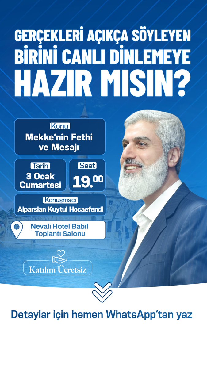 AlparslanHoca UrfayaGeliyor 
#FurkanKonferansları