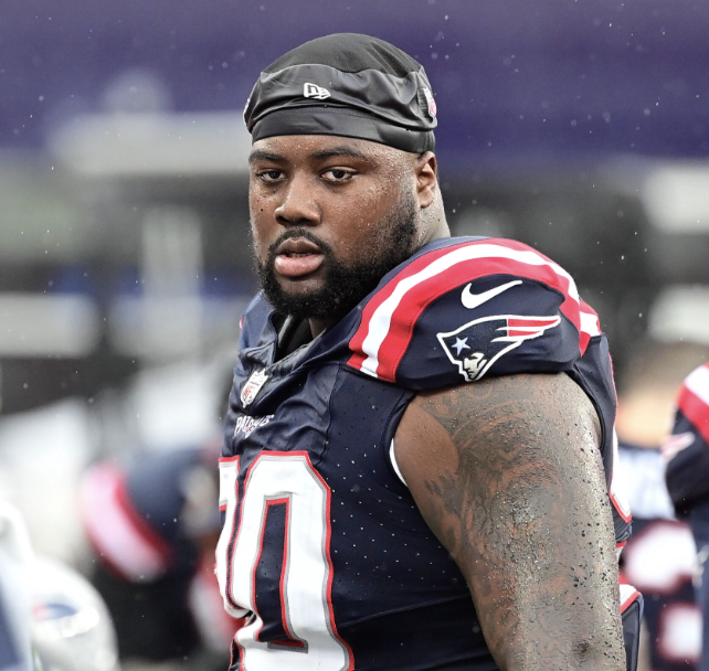 NFL_DovKleiman's tweet photo. Terrifying: Patriots DT Christian Barmore allegedly THREW his girlfriend to the floor as she attempted to leave his home after an argument and briefly grabbed her by the shirt near her neck.

Barmore has been charged with one misdemeanor count of assault and battery on a family or household member.

This news comes just 24 hours after teammate Stefon Diggs was linked to a separate, unrelated allegation involving his former personal chef.