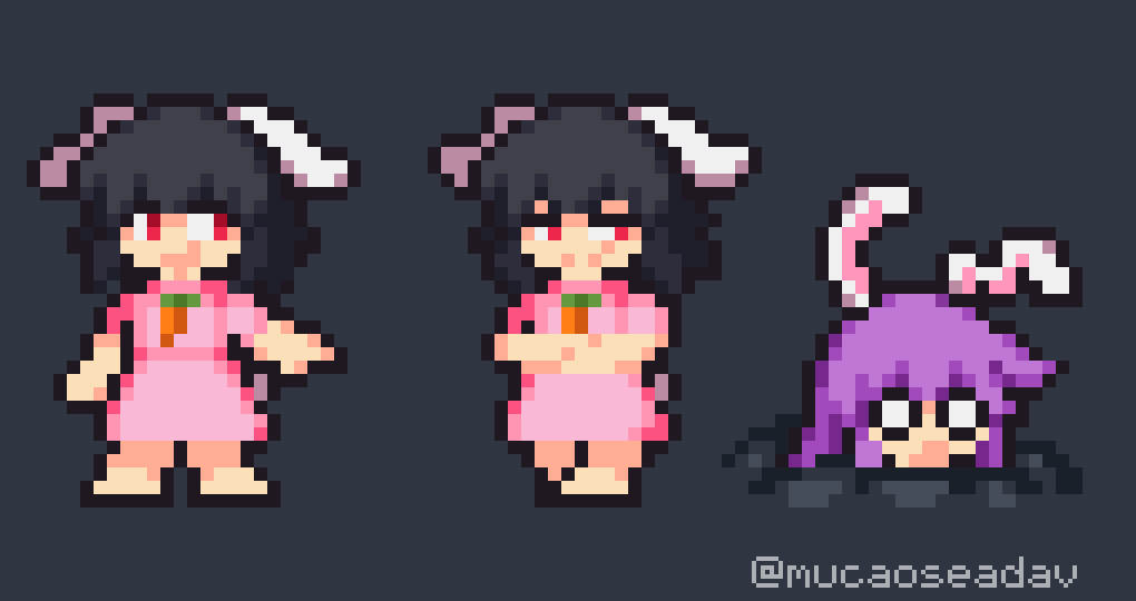 🐰🥕
#touhou #東方Project #pixelart #東方