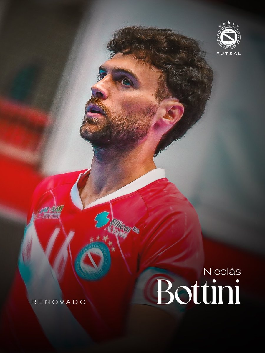 FutsalAAAJ's tweet image. #AAAJ ✅️ ¡A seguir, capitán! 🙌

Nicolás Bottini renovó su vínculo con #ElSemilleroDelMundo 🌎 y continuará en La Paternal en el 2026.

Después de un año de su vuelta al club, el capitán del Bicho ratifica el deseo de ir por más con esta camiseta. 🤩

¡Vamos con todo, Botti! 🐞