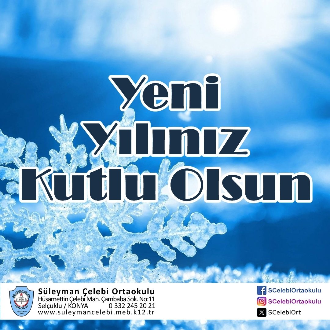 ❄️ Birlik ve beraberliğimizin daim olduğu, her gelen günün bir öncekinden daha mutlu ve huzurlu olduğu, sağlıklı ve mutlu yıllar dileriz. 🌸