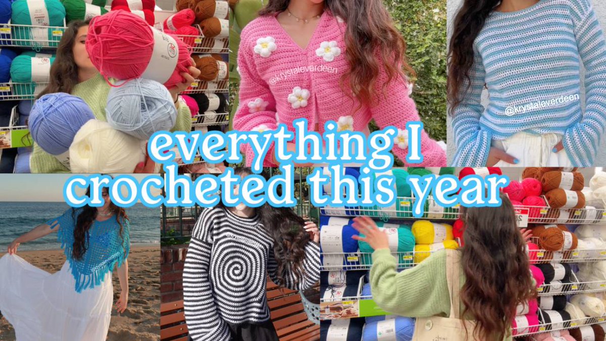 Everything I Crocheted This Year │ with links &amp; free tutorials! youtu.be/AGcq4pSuN3A?si…