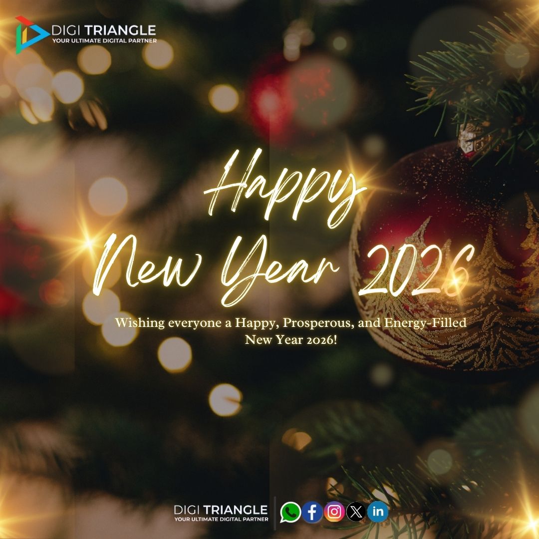 DigiTriangle's tweet photo. ✨ 𝐖𝐞𝐥𝐜𝐨𝐦𝐢𝐧𝐠 𝐭𝐡𝐞 𝐍𝐞𝐰 𝐘𝐞𝐚𝐫 2026 
🌟 Wishing everyone a Happy, Successful, and Digitally Empowered New Year 2026! 🌟 Let’s turn ideas into impact and make 2026 a year of growth and success—together. https://t.co/DhjKlTyXlC