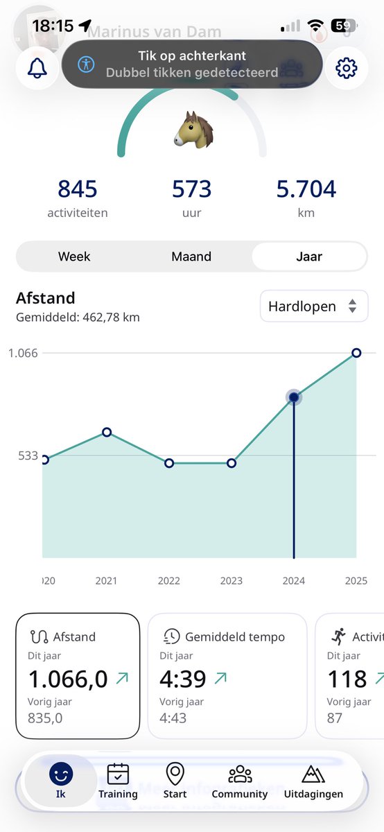Zo goed als een jaar geleden deed mijn voormalig collega <a href="/gerardfietst/">Gerard Bouwmeester</a> mij scherp zetten. Hij daagde mij uit om in een jaar 1000 km hard te lopen. Een uitdaging welke mij te gek leek, maar ondanks een vakantie van 3 weken in Zuid Korea is het mij toch gelukt. Dank Gerard blij mee