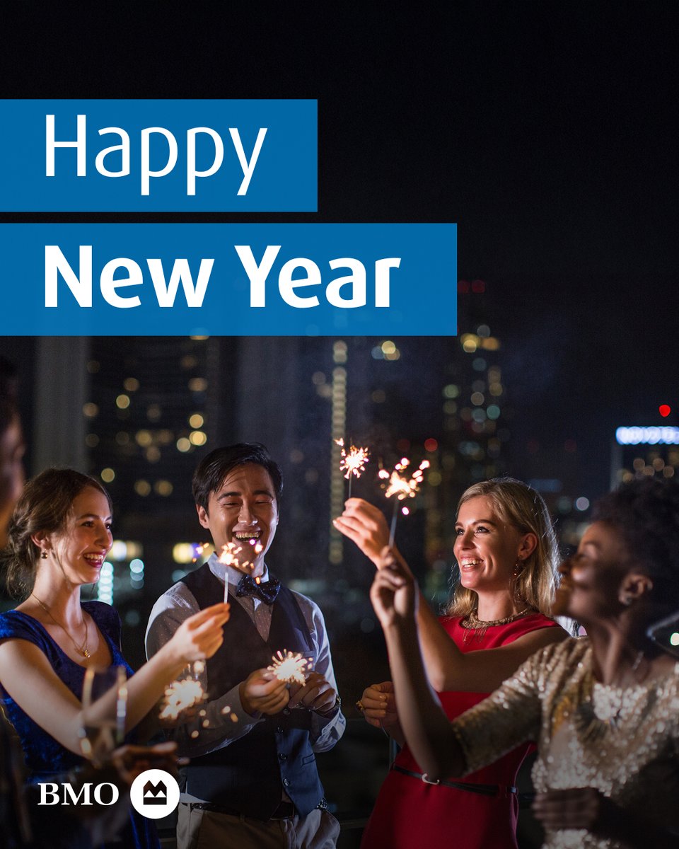BMO's tweet image. Happy New Year! Wishing you and your family a joyful start to 2026. Please note that BMO branches will be closed on Thursday, January 1 for New Year’s Day. Online and mobile banking are available 24/7. Learn more: spr.ly/6019C5N1h