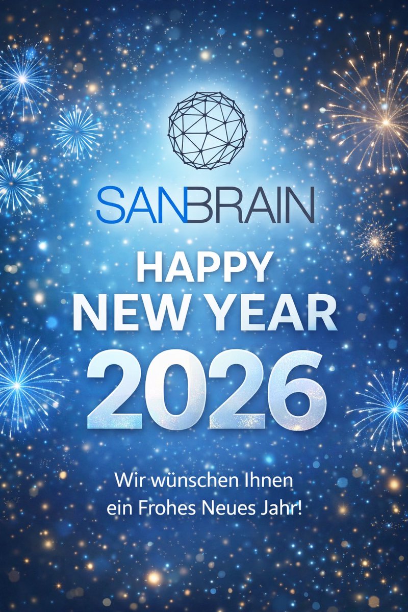 sanbrain2016's tweet photo. Wir freuen uns auf viele gemeinsame Projekte in 2026 und viele Begegnungen. Wir bleiben positiv und „stecken“ sie gerne an😉 https://t.co/j5NIXYpQok