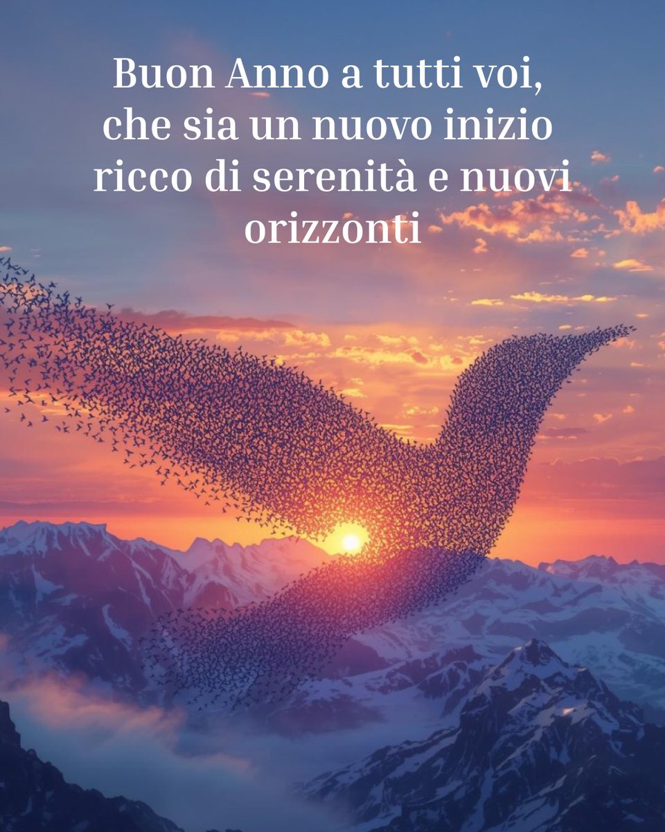 Auguri per un 2026 ricco di serenità e nuovi orizzonti! 
☀️💫🍀
#buonanno #serenità #nuoviorizzonti