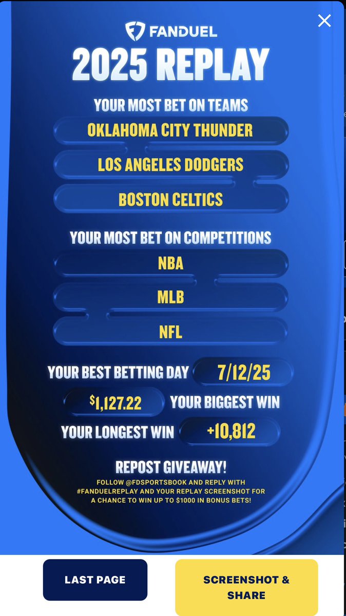 ItsDashawn's tweet photo. @FDSportsbook #FanDuelReplay https://t.co/LAJl0TqPiL