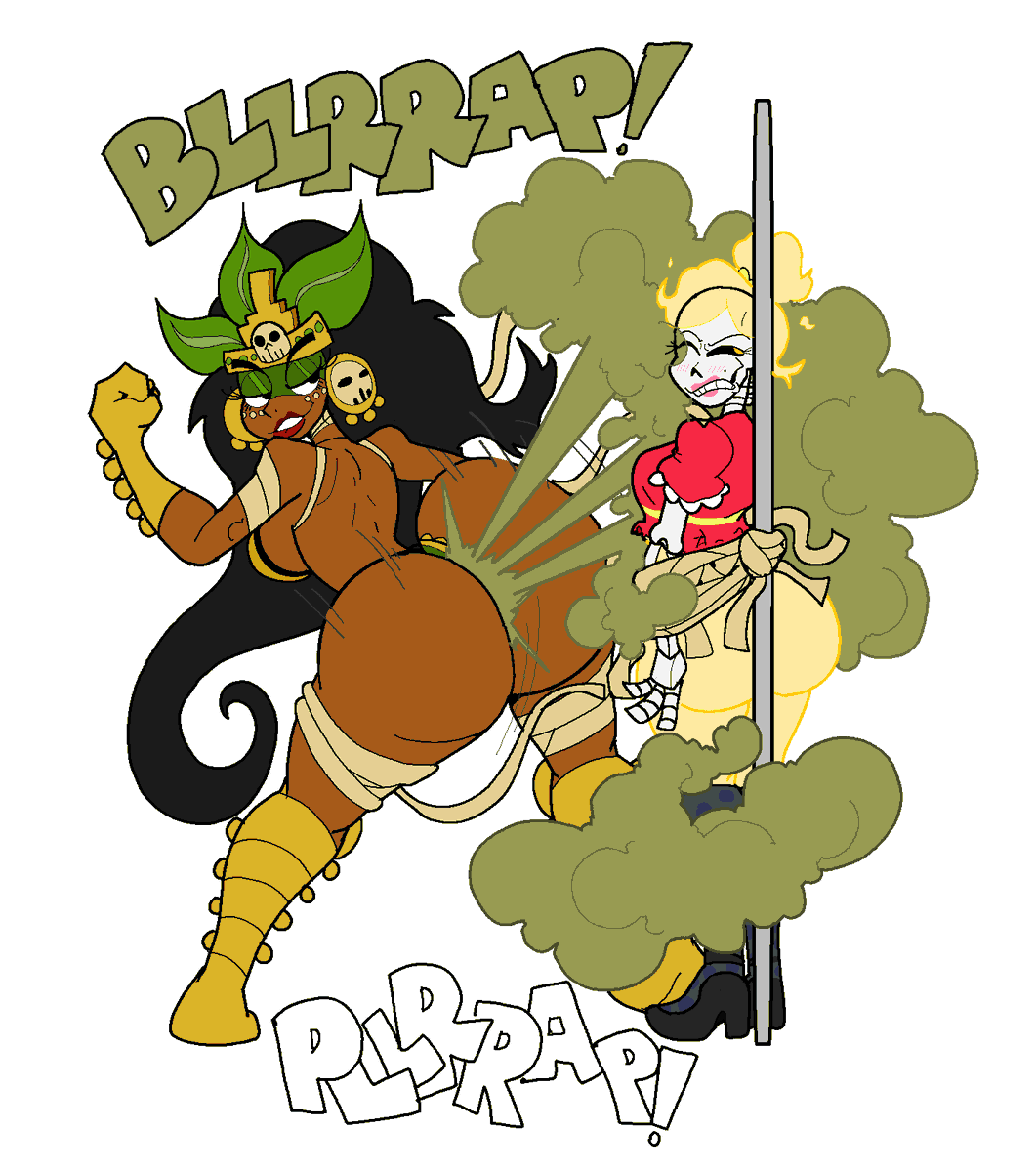 EL GUAPO VERUS THE NARCO VAMPIRES- MOMIA MIA absolutely blasting skele-layla, how does that bone head get into these situations????
