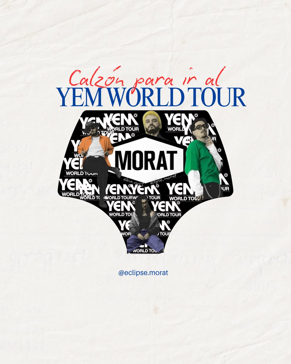 eclipsemorat's tweet image. Para los que se preguntaban como tenían que ser los calzones en año nuevo para manifestar ir al YEM WORLD TOUR 😘 @MoratBanda @LaTeaMorat