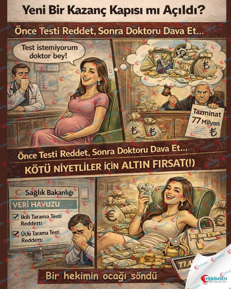 “Yeni Bir Kazanç Kapısı mı Açıldı?”
Bu karikatürün anlattığı gerçek hepimizi ilgilendiriyor.

Bugün sağlık sistemini derinden etkileyen bir kararın ironisini karikatürle anlatıyoruz.
Çünkü bazen gerçeğin kendisi o kadar absürd olur ki, onu anlatmanın en etkili yolu hiciv olur.